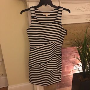 Michael Kors striped zipper dress